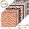 12 Designs Spring Pattern Paper Pack 24 Sheet Vintage Floral Scrapbook Paper Double-Sided Collection Decorative Craft Paper Folded Flat for Card Making Scrapbook Photo Album Decor, 30 x 30cm